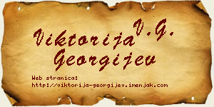 Viktorija Georgijev vizit kartica
